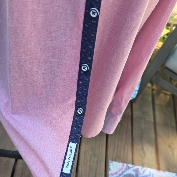 Men's Pink Button-Down Shirt - Picture 2 of 4